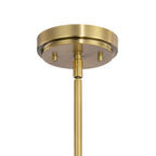 KICHLER 52411BNB Kimrose 6 Light Chandelier With Clear Fluted Glass In Brushed Natural Brass