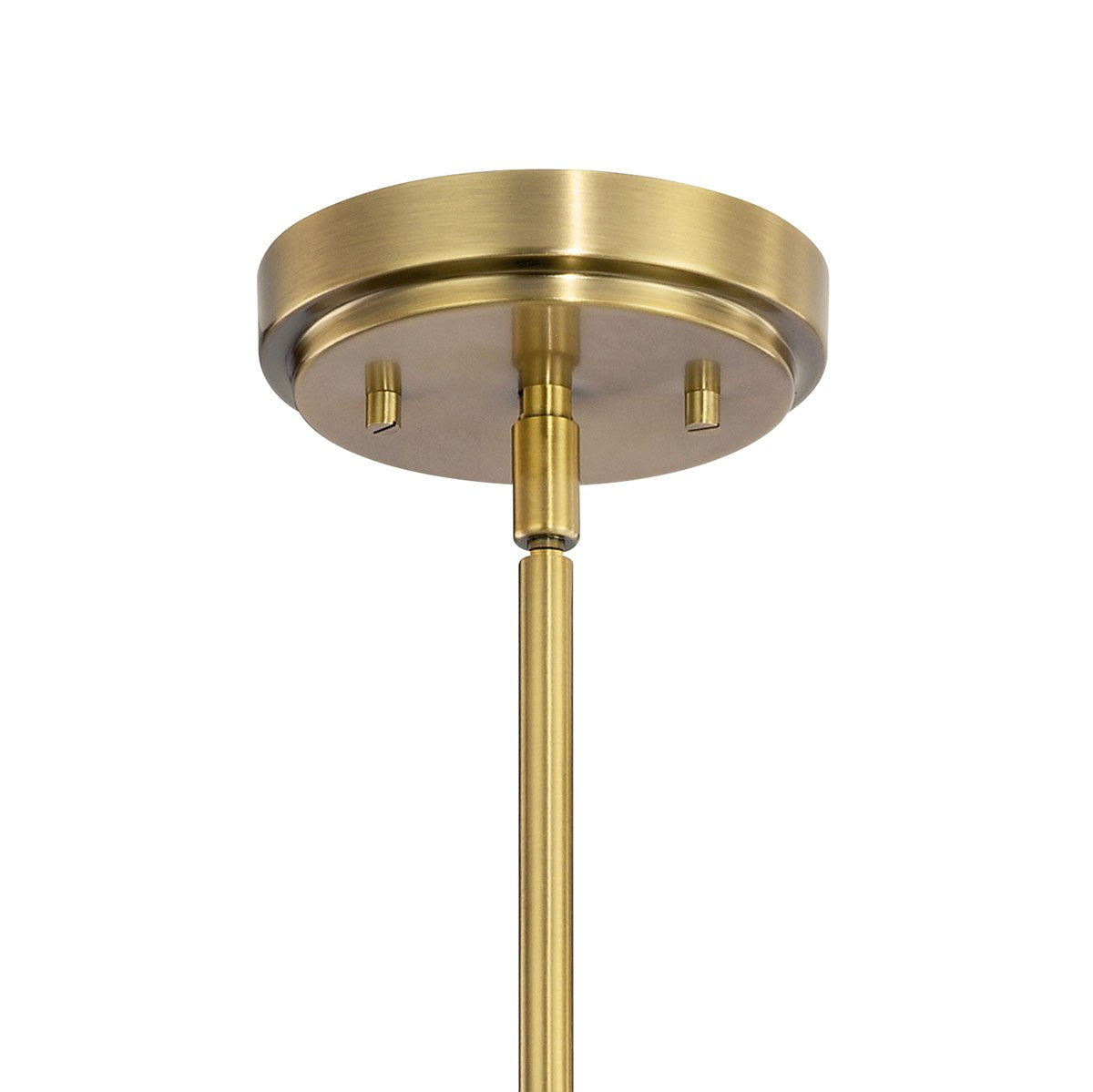 KICHLER 52411BNB Kimrose 6 Light Chandelier With Clear Fluted Glass In Brushed Natural Brass