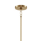 KICHLER 52420BNB Emmala 24 Inch 6 Light Chandelier In Brushed Natural Brass And Black