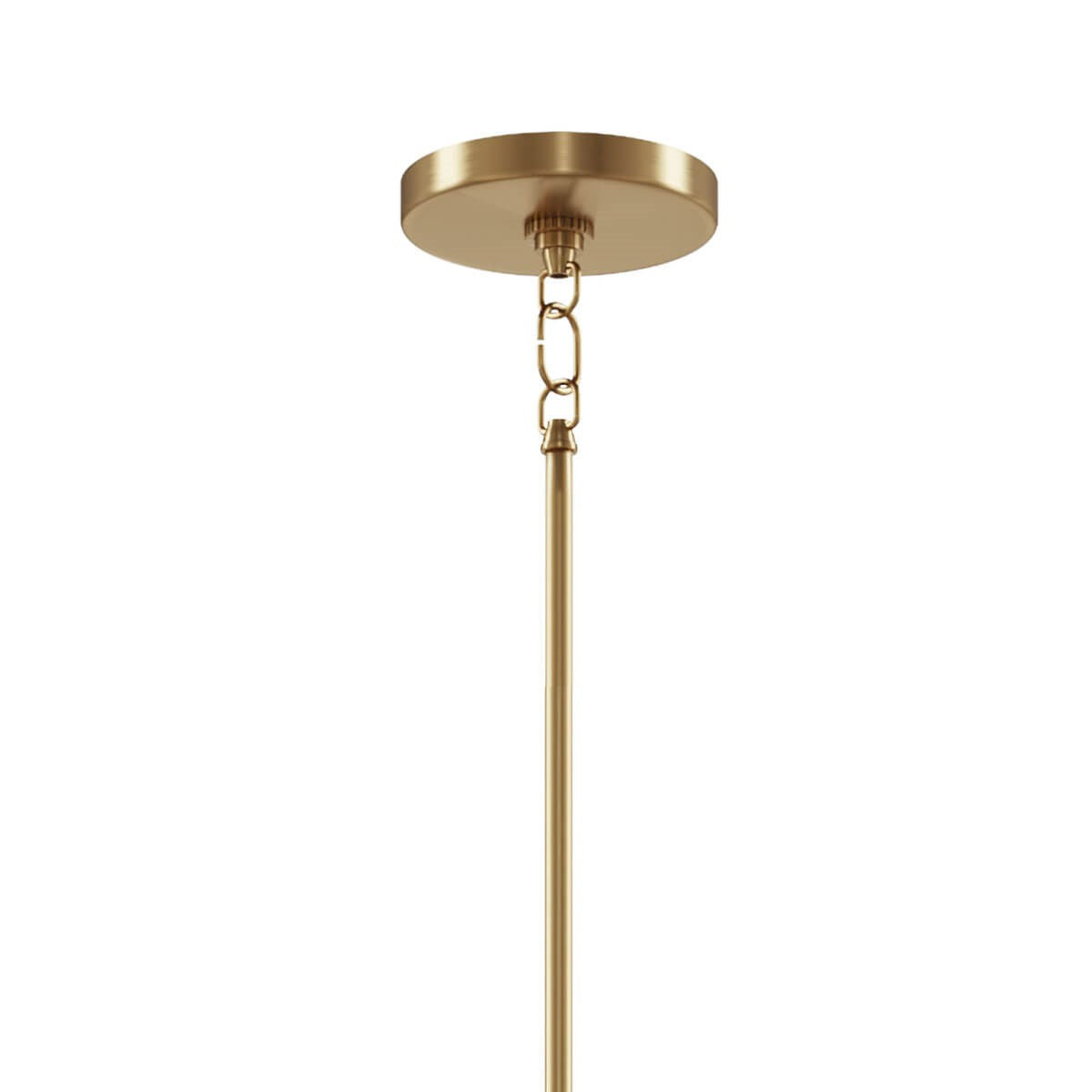 KICHLER 52420BNB Emmala 24 Inch 6 Light Chandelier In Brushed Natural Brass And Black