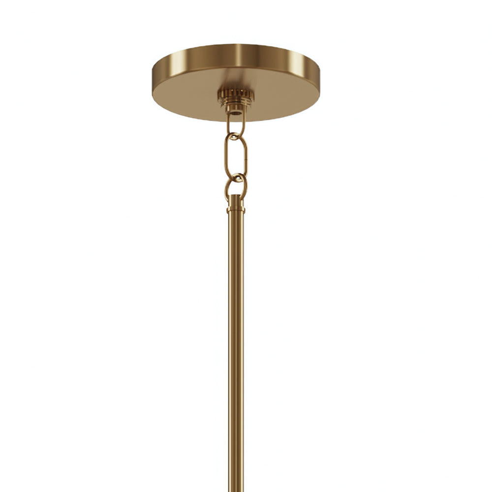KICHLER 52421BNB Emmala 27.50 Inch 10 Light Chandelier In Brushed Natural Brass And Black
