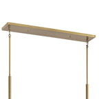KICHLER 52425BNB Torvee 42" 5 Light Linear Chandelier Brushed Natural Brass
