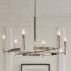 KICHLER 52427PN Tolani 6 Light Chandelier Polished Nickel