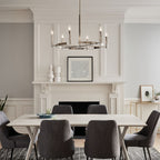 KICHLER 52427PN Tolani 6 Light Chandelier Polished Nickel