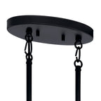 KICHLER 52429BK Tolani 8 Light Oval Chandelier Black