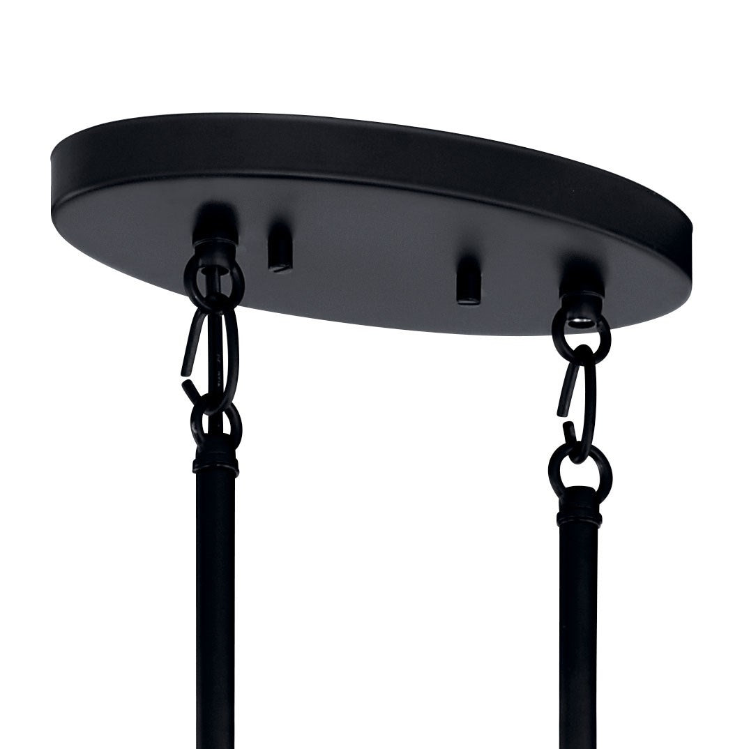 KICHLER 52429BK Tolani 8 Light Oval Chandelier Black