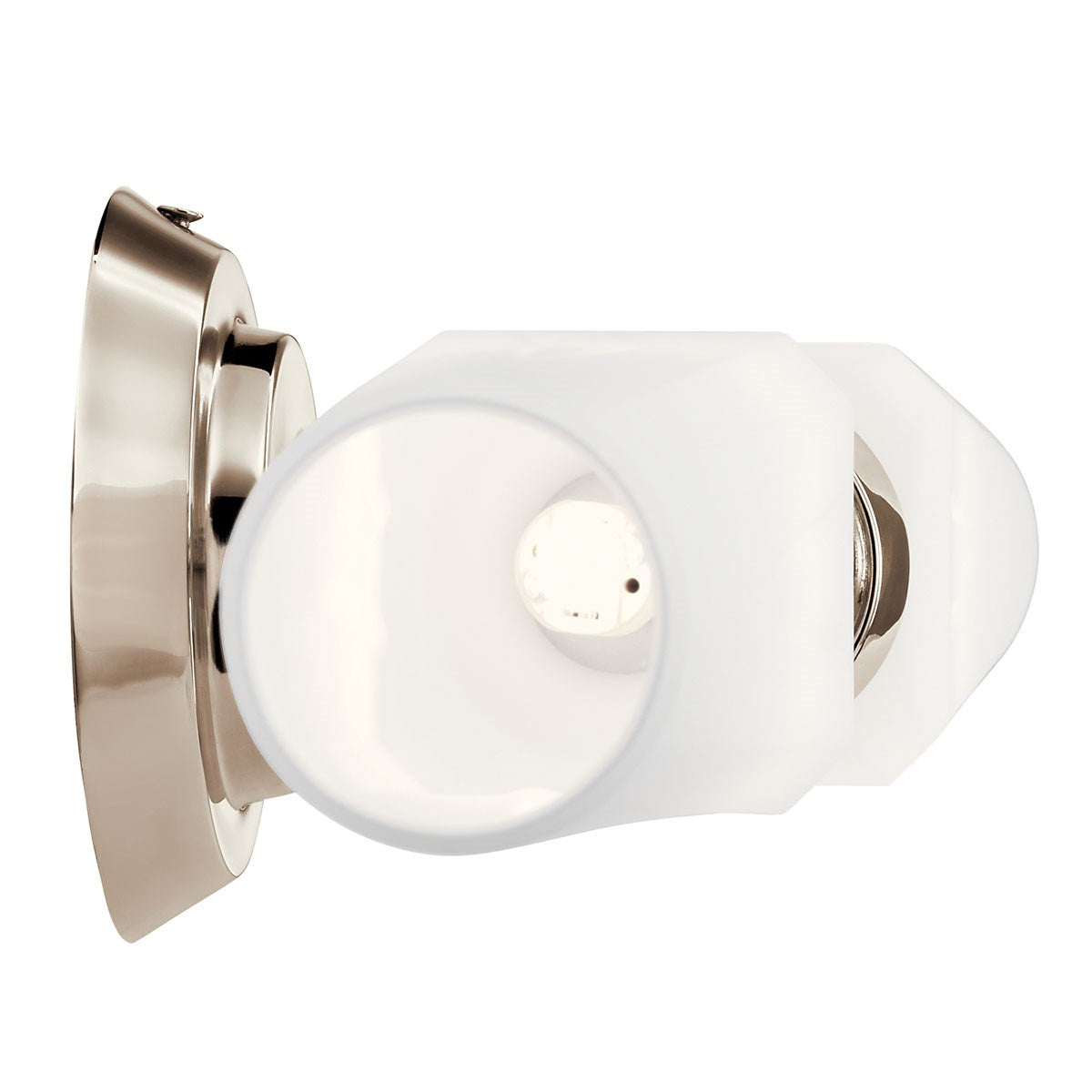 KICHLER 55074PN Truby 19.75" 2 Light Vanity Light With Satin Etched Cased Opal Glass Polished Nickel