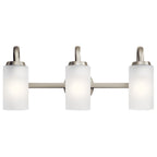 KICHLER 55087NI Kennewick 2 Light Vanity Light With Etched Glass Brushed Nickel