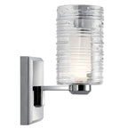 KICHLER 55095CH Giarosa 10" 1 Light Wall Sconce Chrome
