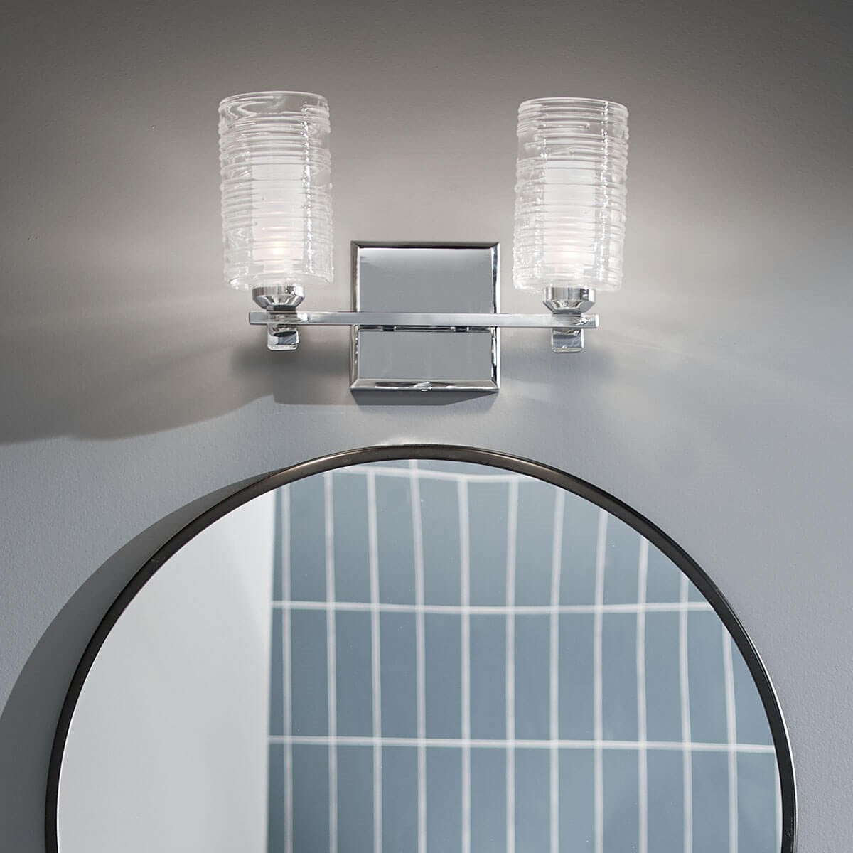 KICHLER 55096CH Giarosa 15" 2 Light Vanity Light Chrome