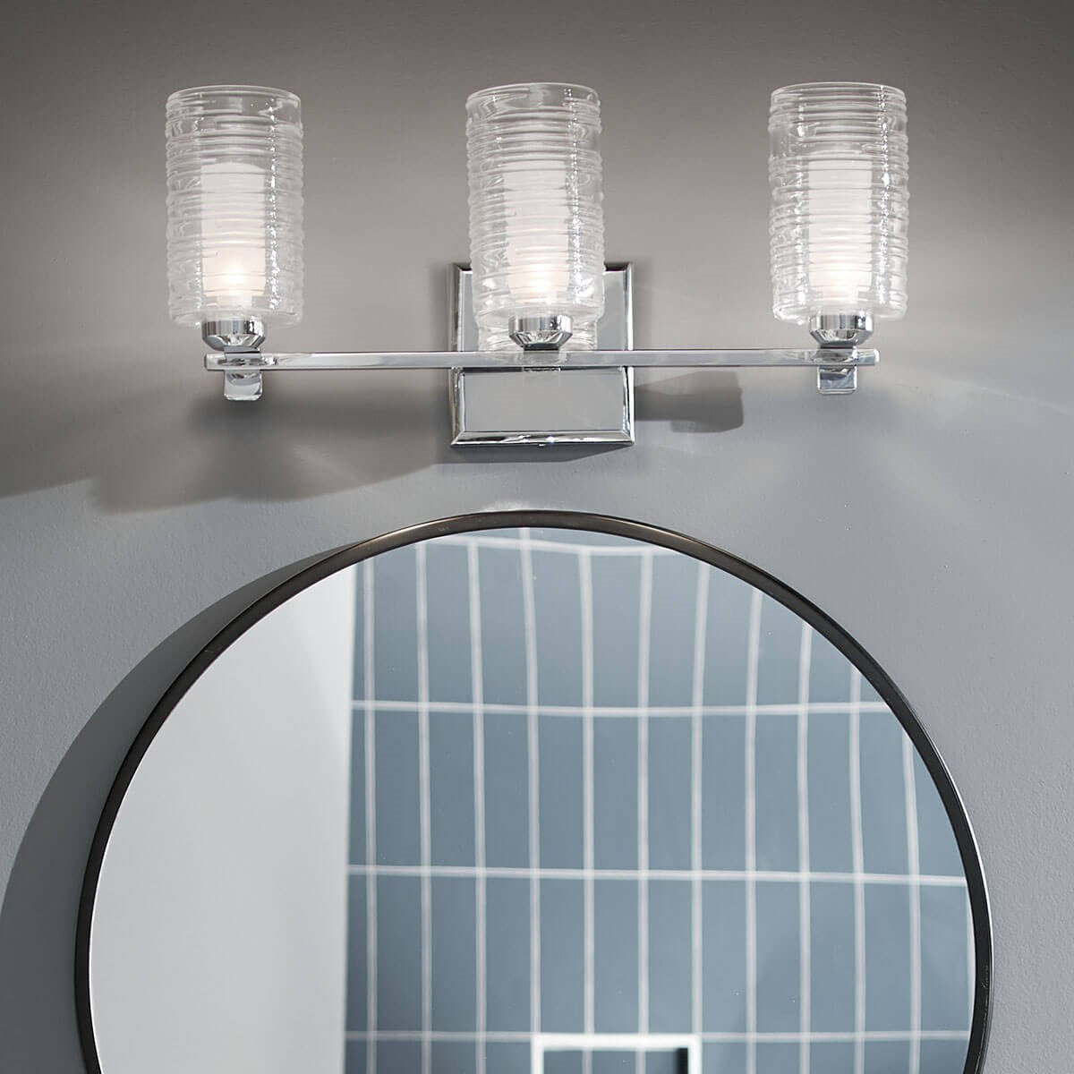 KICHLER 55097CH Giarosa 22.25" 3 Light Vanity Light Chrome