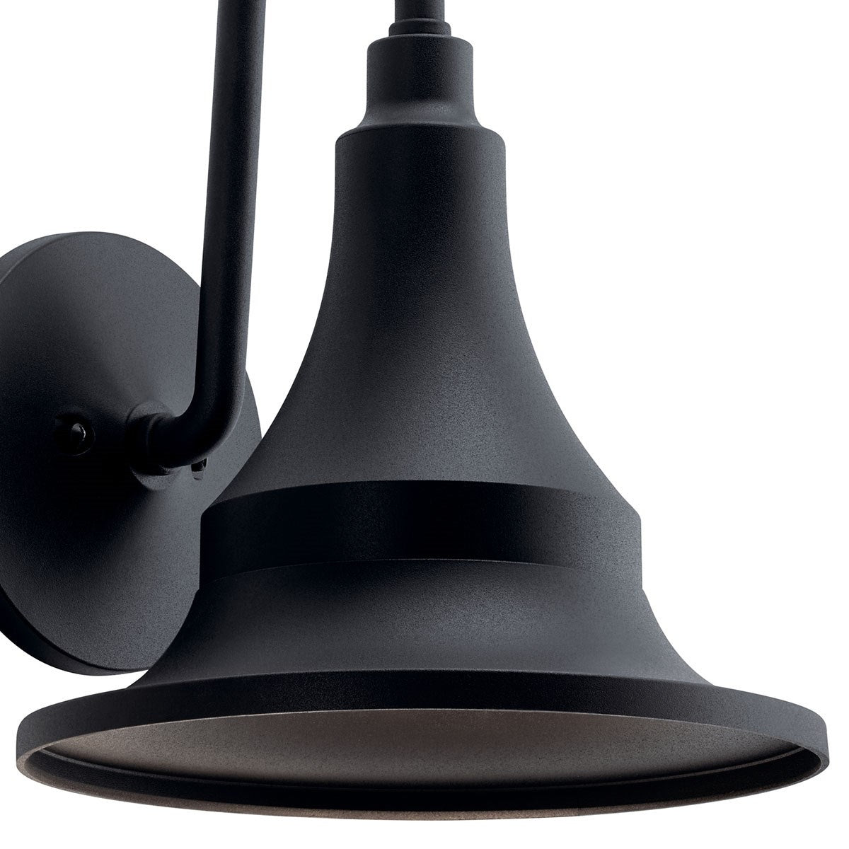 KICHLER 59055BKT Hampshire 15.25 Inch 1 Light Medium Outdoor Wall Light In Textured Black