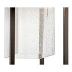 KICHLER 59064OZ Mercer 24 Inch 1 Light Outdoor Pendant With Clear Seeded Glass In Olde Bronze