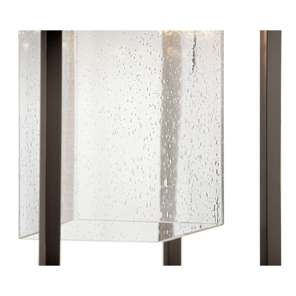 KICHLER 59064OZ Mercer 24 Inch 1 Light Outdoor Pendant With Clear Seeded Glass In Olde Bronze