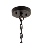 KICHLER 59064OZ Mercer 24 Inch 1 Light Outdoor Pendant With Clear Seeded Glass In Olde Bronze