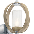 KICHLER 59067DAG The Grand Bank 15" 1 Light Outdoor Wall Light Distressed Antique Gray