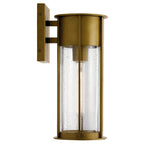 KICHLER 59080NBR Camillo 15" 1 Light Wall Light With Clear Seeded Glass Natural Brass
