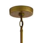 KICHLER 59082NBR Camillo 18" 1 Light Hanging Pendant With Clear Seeded Glass Natural Brass