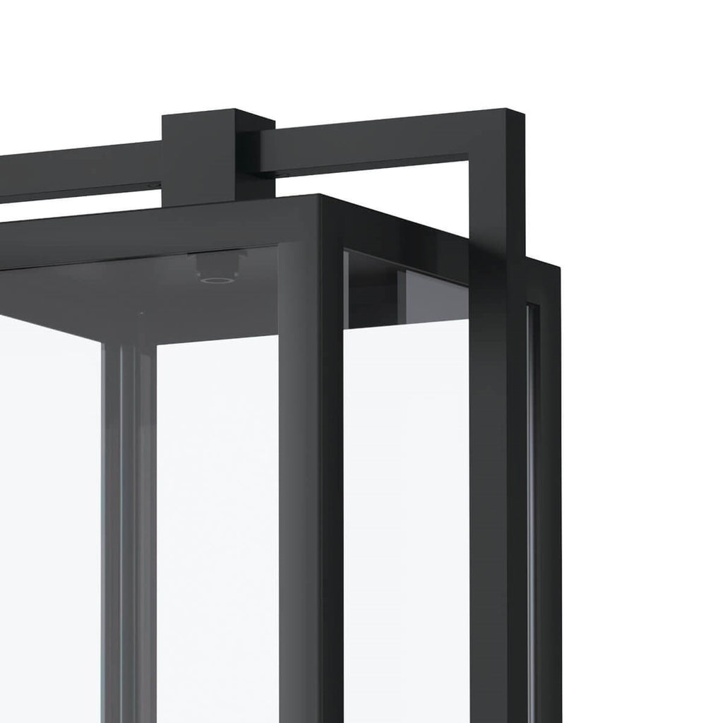 KICHLER 59088BK Goson 20" 1 Light Post Light With Clear Glass Black
