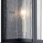 KICHLER 59090DBK Timmin 10" 1 Light Wall Light with Clear Seeded Glass Distressed Black