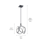 KICHLER 83346MBK Ciri Led Pendant Matte Black