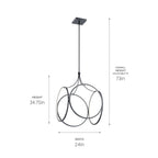 KICHLER 83348MBK Ciri Led Pendant Matte Black