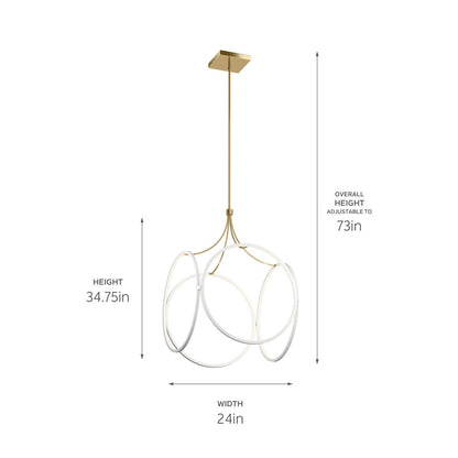 KICHLER 83348WH Ciri Led Pendant White