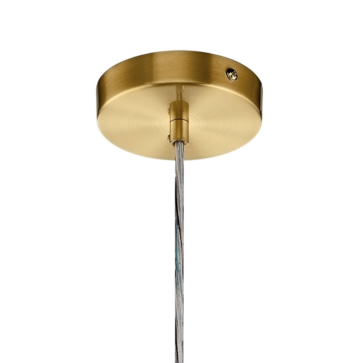 KICHLER 83854CGWH Moonlit 8" Led Pendant With Etched Acrylic Champagne Gold