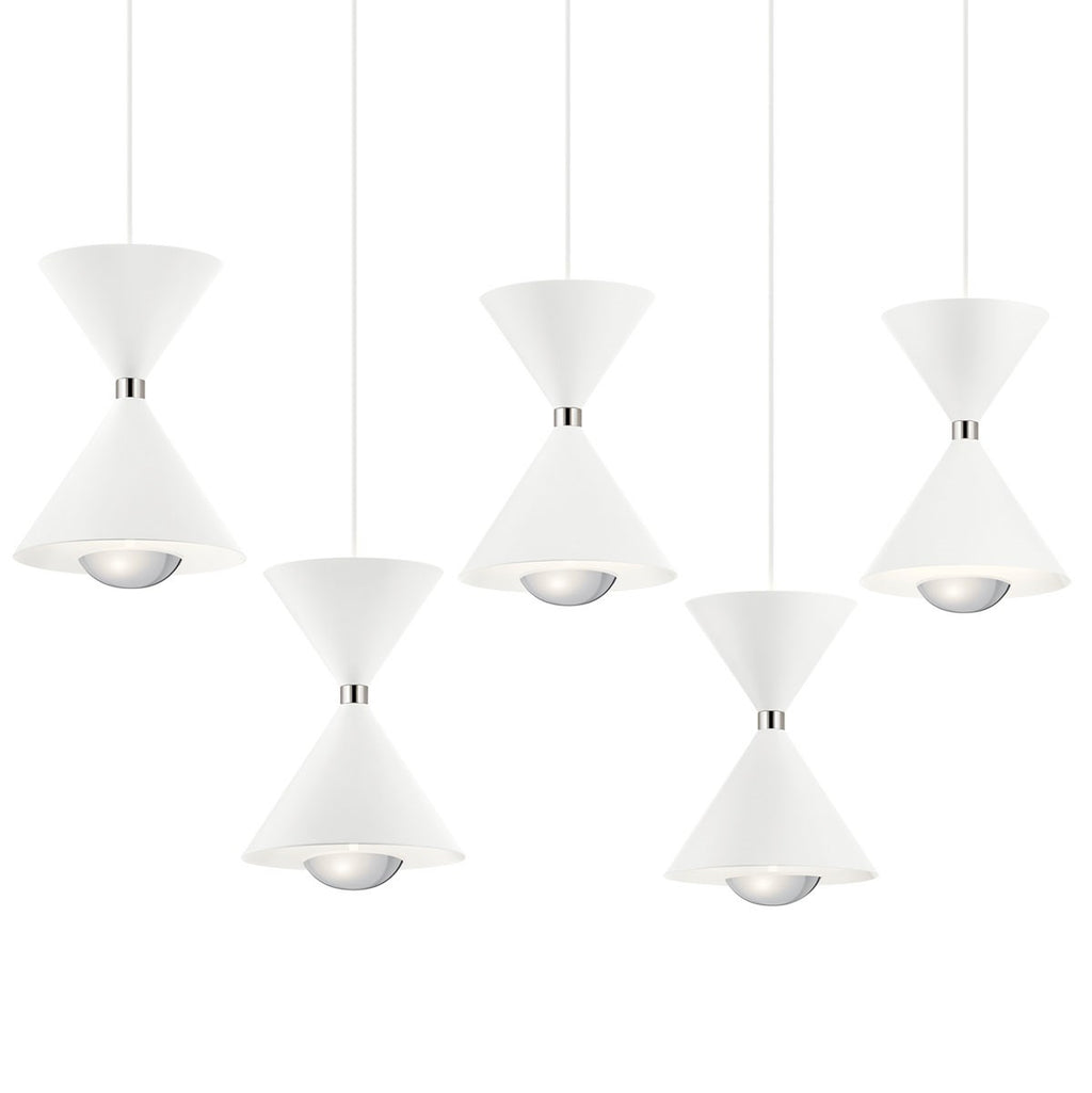 KICHLER 84113MWH Kordan Led Linear Chandelier Matte White