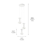 KICHLER 84114MWH Kordan Led Pendant Matte White
