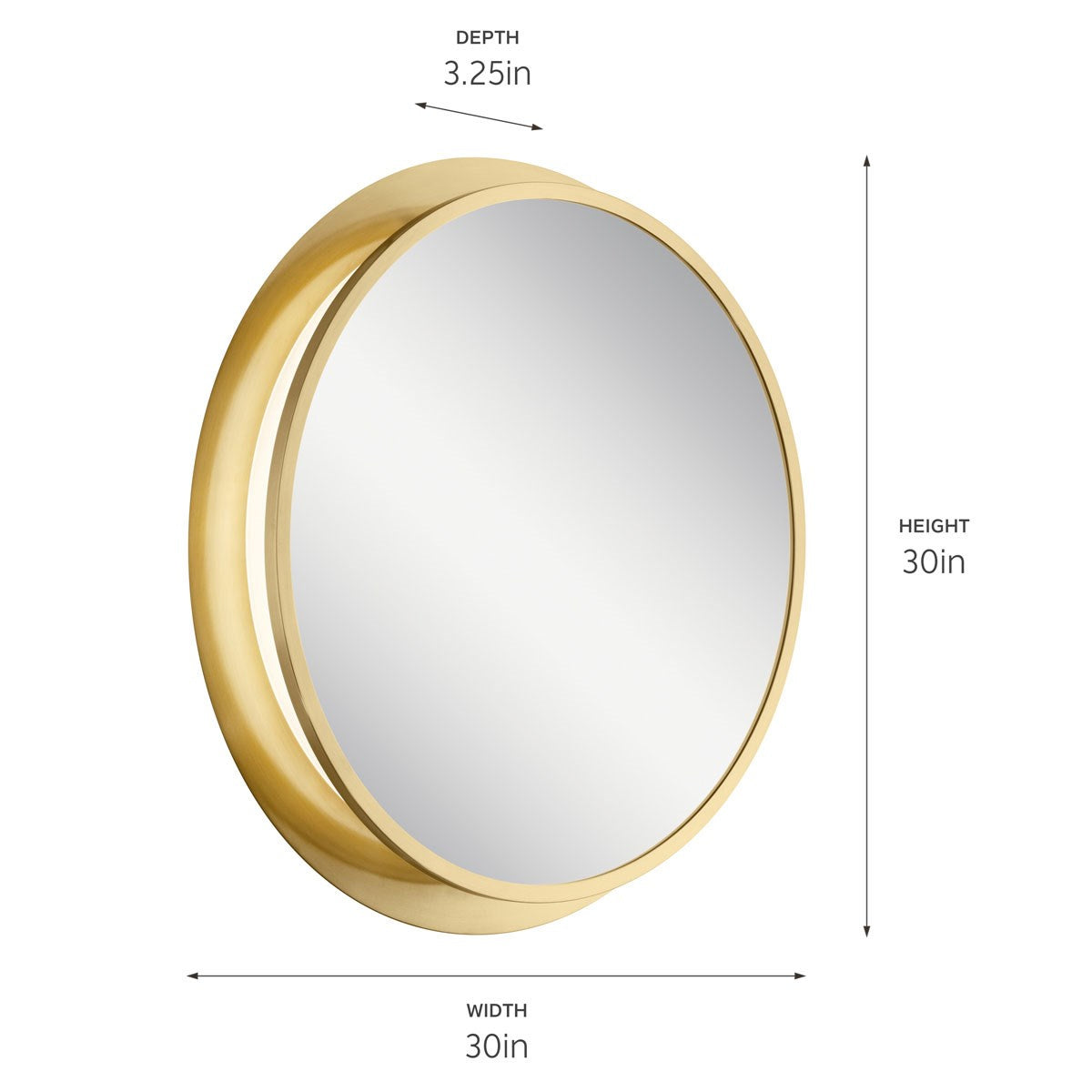 KICHLER 86004CG Chennai 35" Led Vanity Mirror Champagne Gold