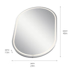 KICHLER 86008 Menillo 32" Led Vanity Mirror With Etched Glass