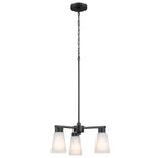 KICHLER 52435BK Stamos Chandelier 3 Light - Black