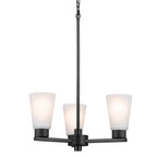 KICHLER 52435BK Stamos Chandelier 3 Light - Black