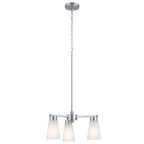 KICHLER 52435NI Stamos Chandelier 3 Light - Brushed Nickel