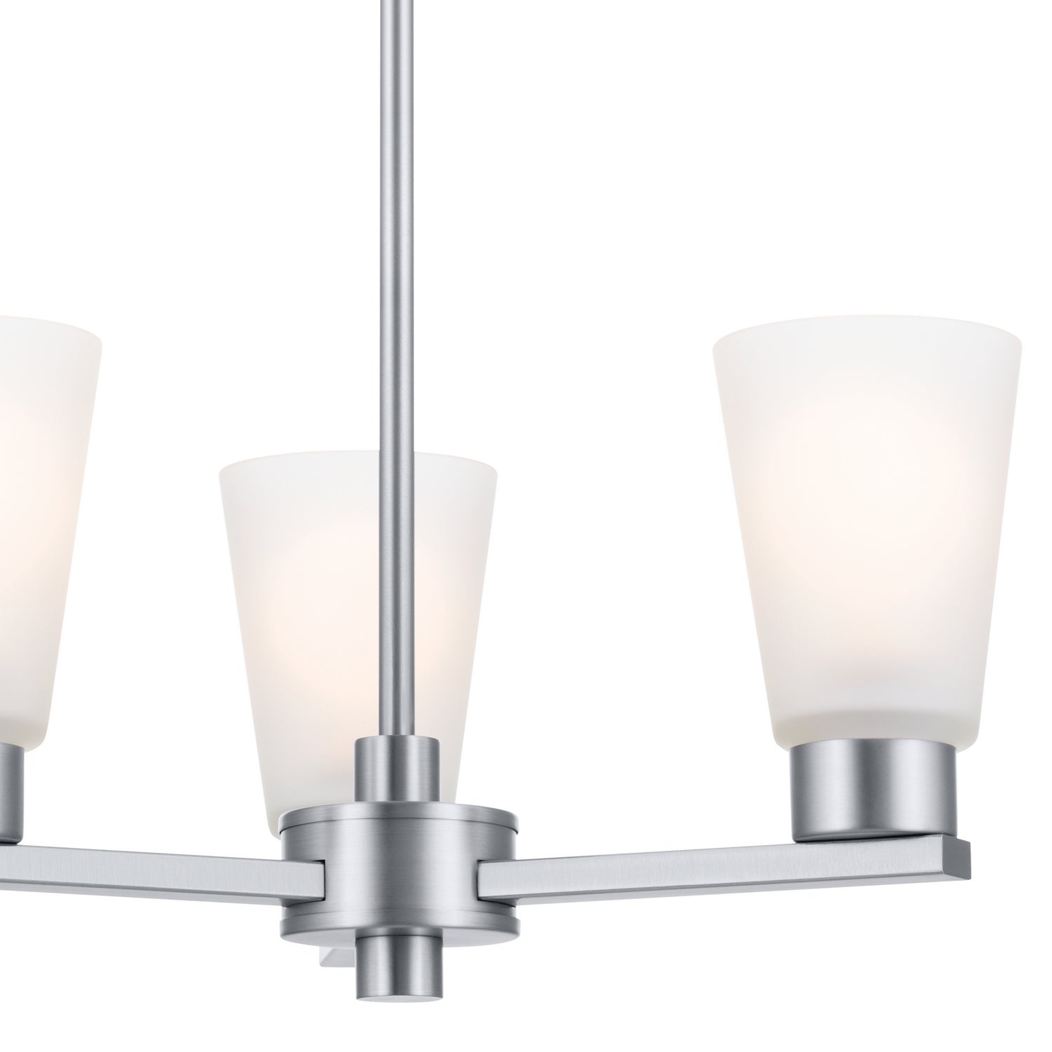 KICHLER 52435NI Stamos Chandelier 3 Light - Brushed Nickel