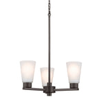 KICHLER 52435OZ Stamos Chandelier 3 Light - Olde Bronze