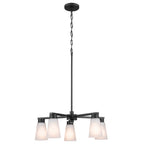KICHLER 52436BK Stamos Chandelier 5 Light - Black