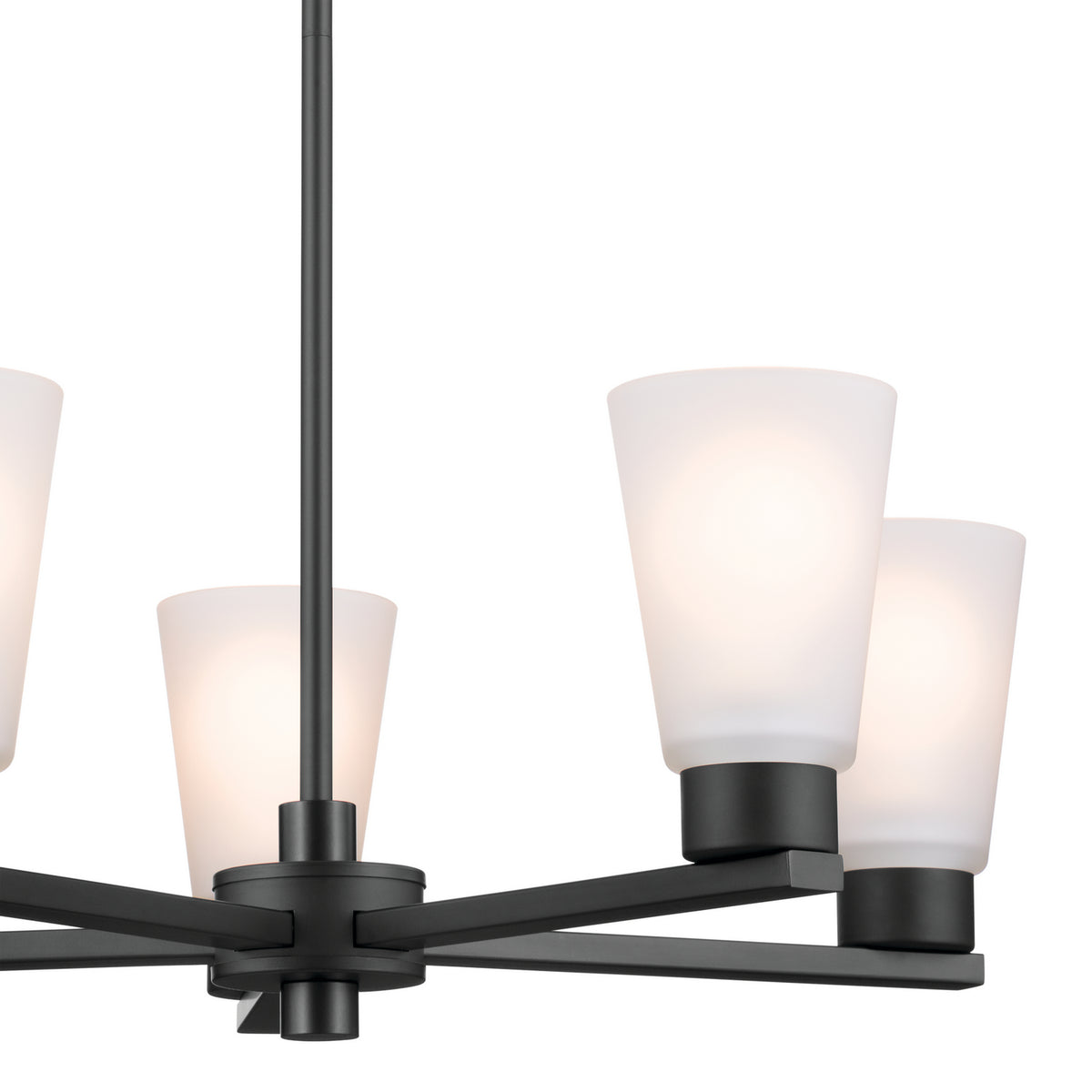 KICHLER 52436BK Stamos Chandelier 5 Light - Black