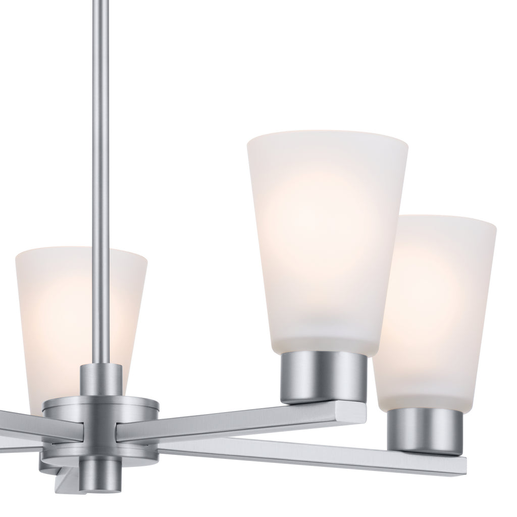 KICHLER 52436NI Stamos Chandelier 5 Light - Brushed Nickel