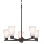KICHLER 52436OZ Stamos Chandelier 5 Light - Olde Bronze