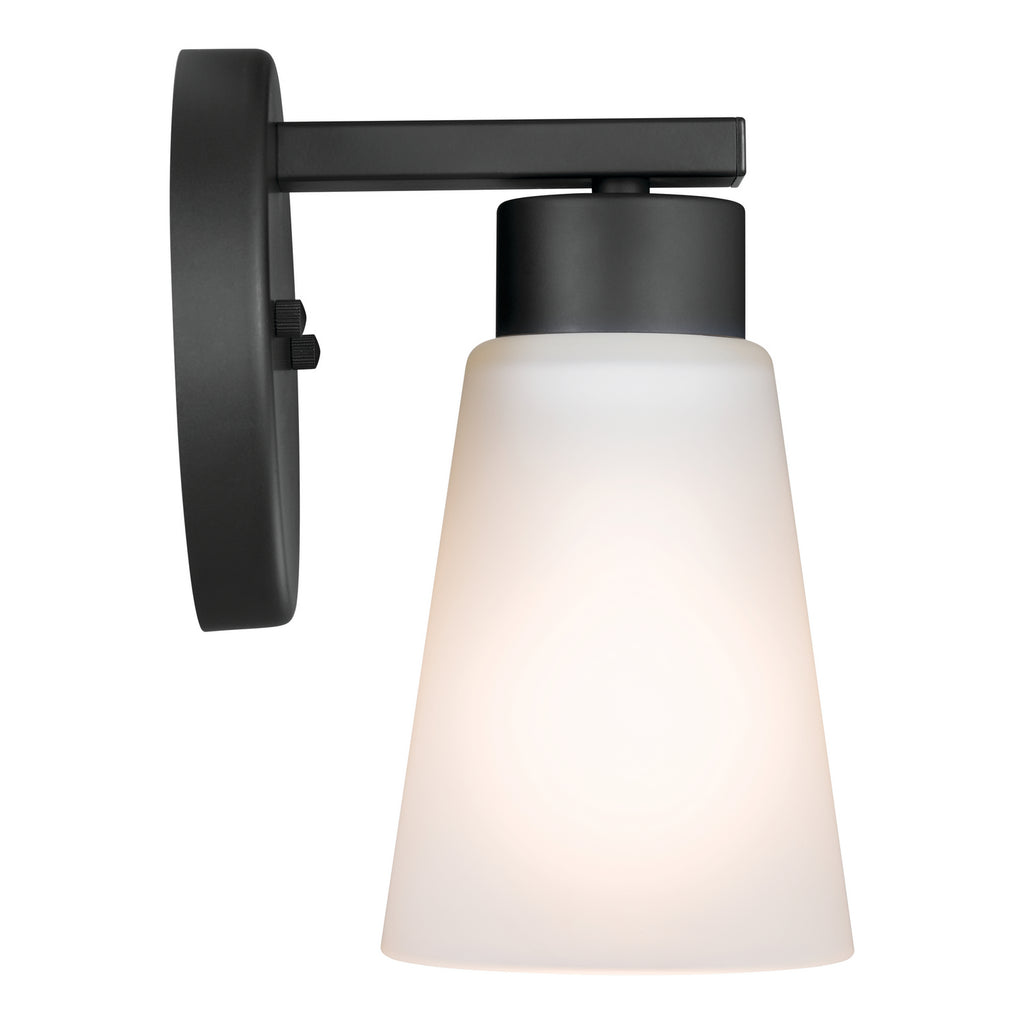 KICHLER 52437BK Stamos Wall Sconce 1 Light - Black