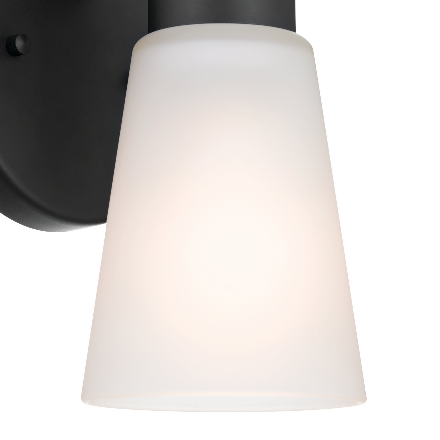 KICHLER 52437BK Stamos Wall Sconce 1 Light - Black