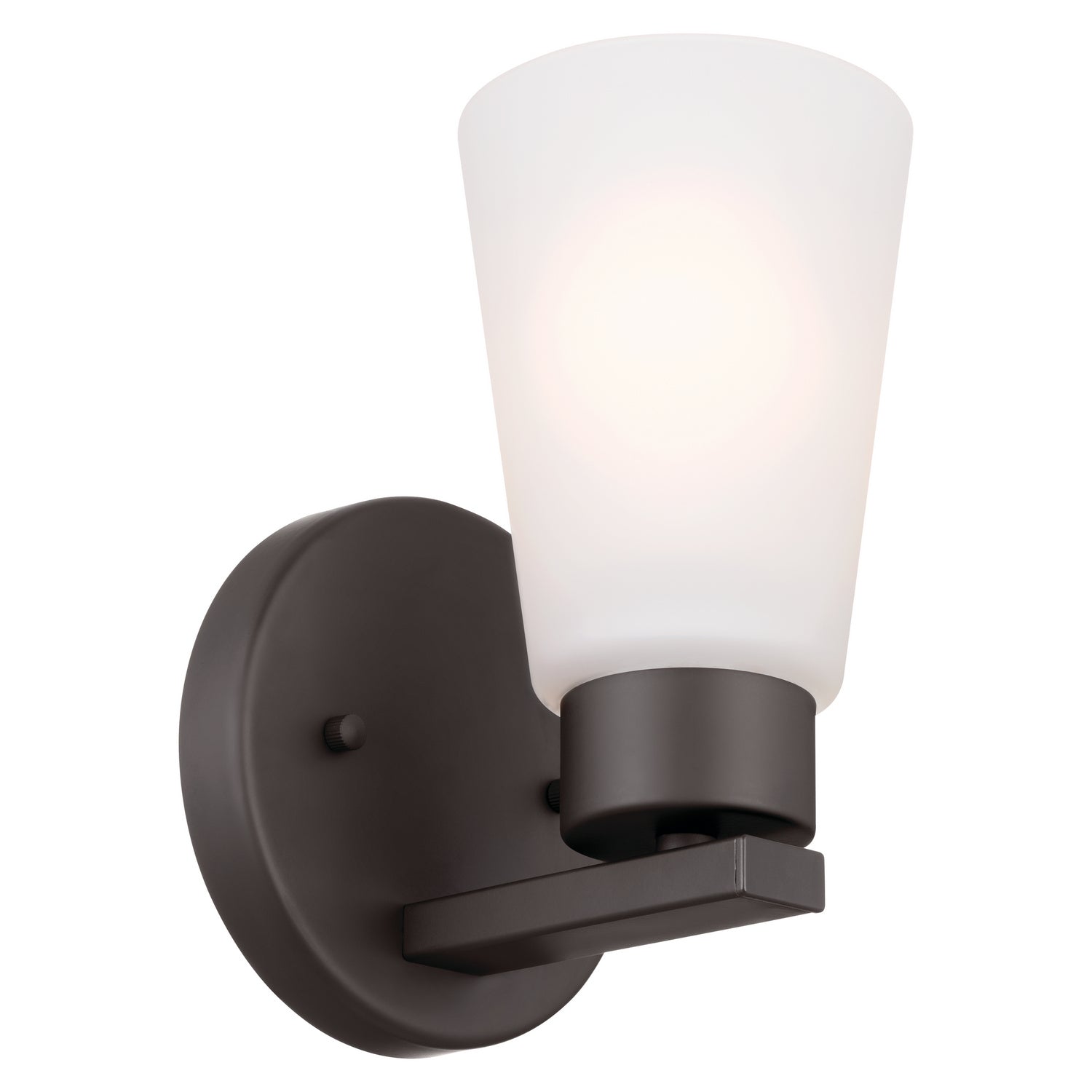 KICHLER 52437OZ Stamos Wall Sconce 1 Light - Olde Bronze