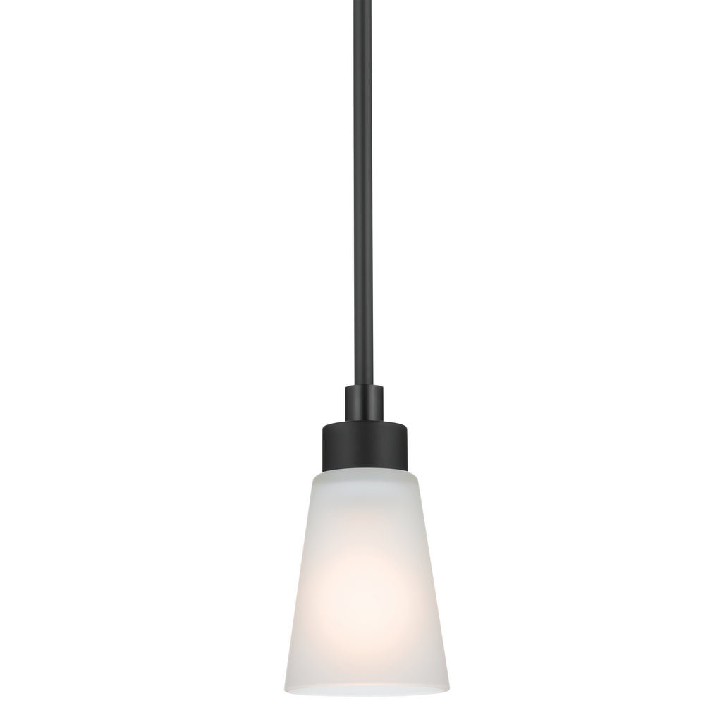 KICHLER 52444BK Erma Mini Pendant 1 Light - Black