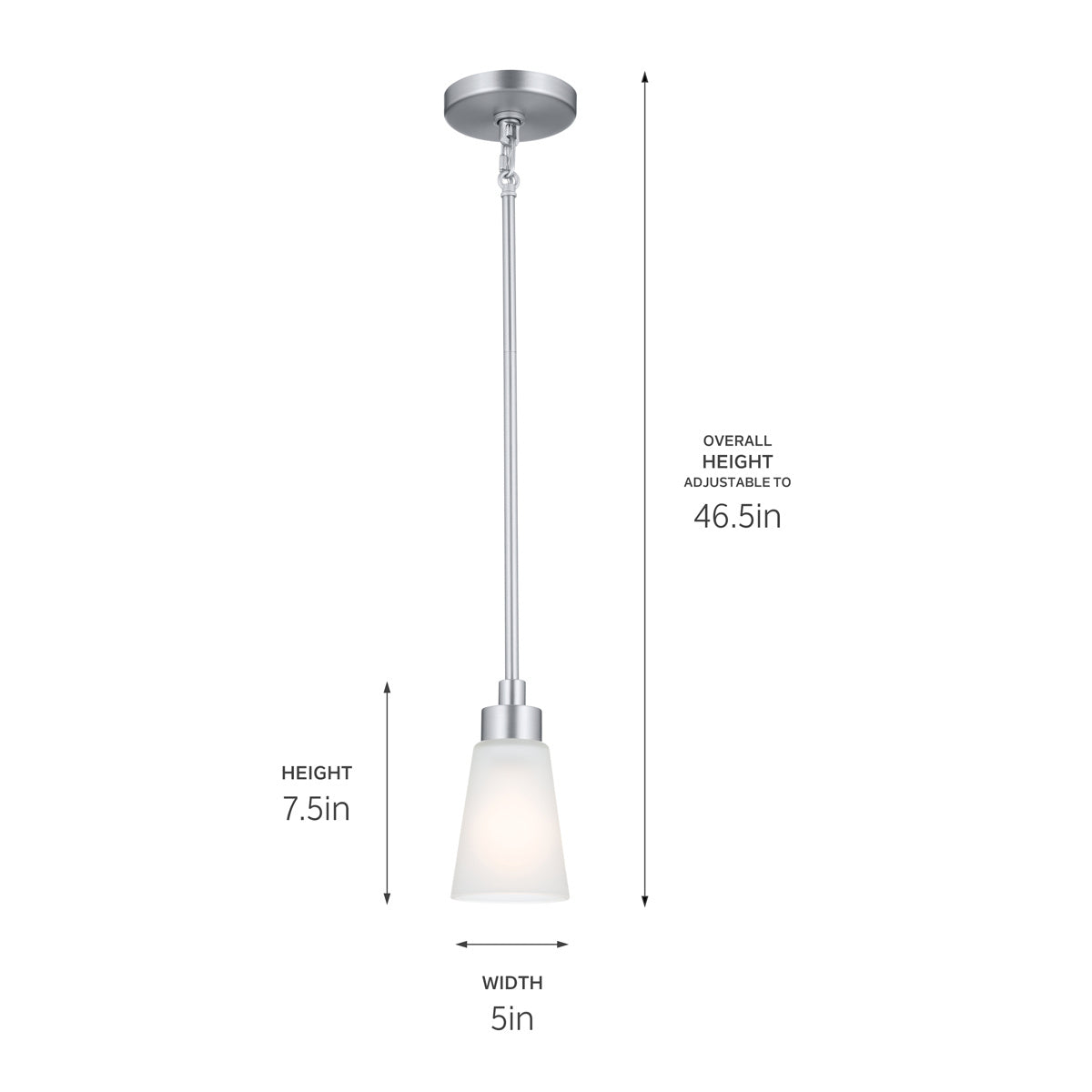 KICHLER 52444NI Erma Mini Pendant 1 Light - Brushed Nickel