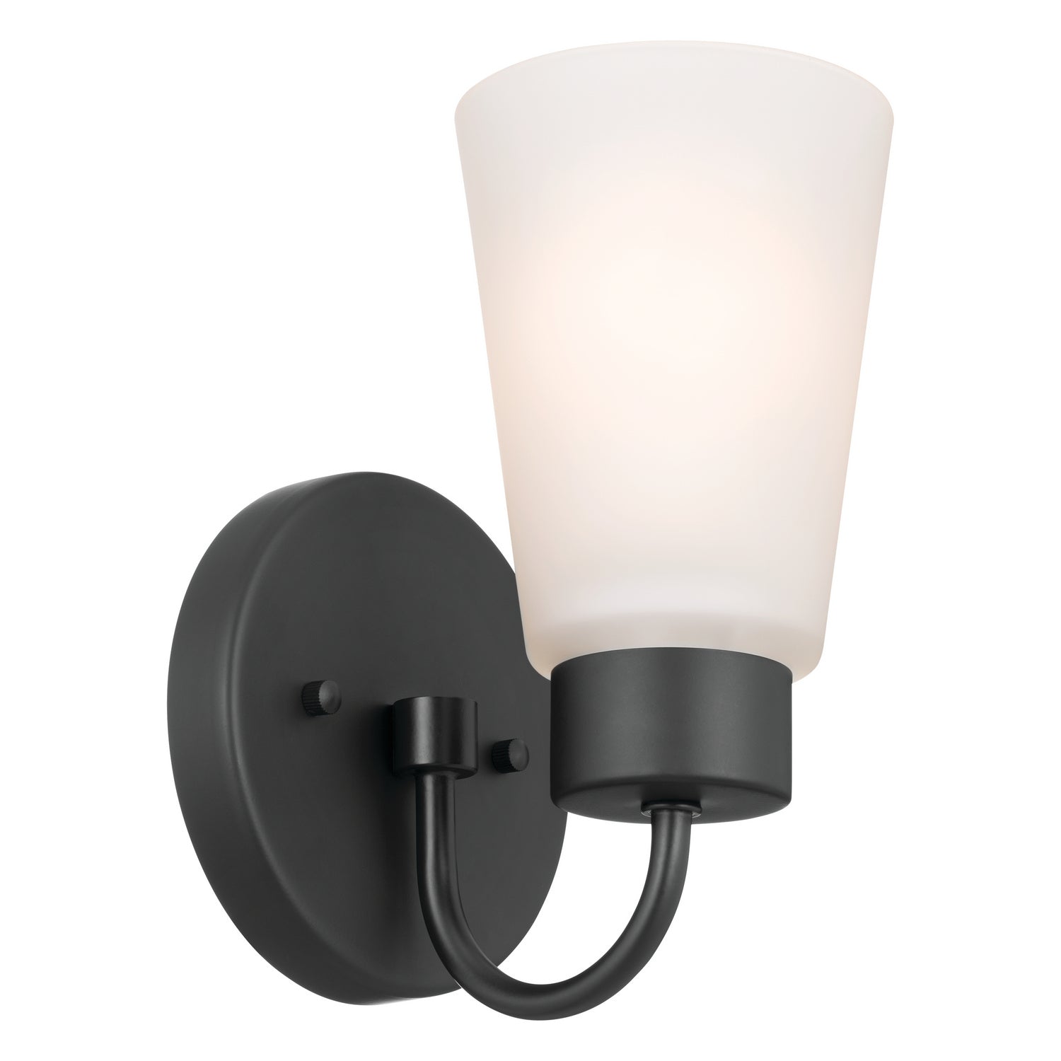 KICHLER 52445BK Erma Wall Sconce 1 Light - Black