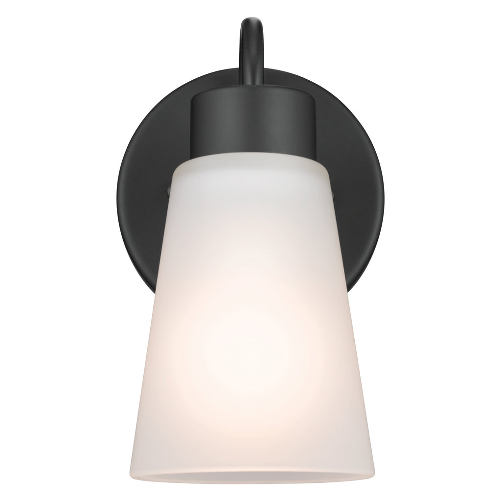 KICHLER 52445BK Erma Wall Sconce 1 Light - Black