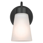 KICHLER 52445BK Erma Wall Sconce 1 Light - Black