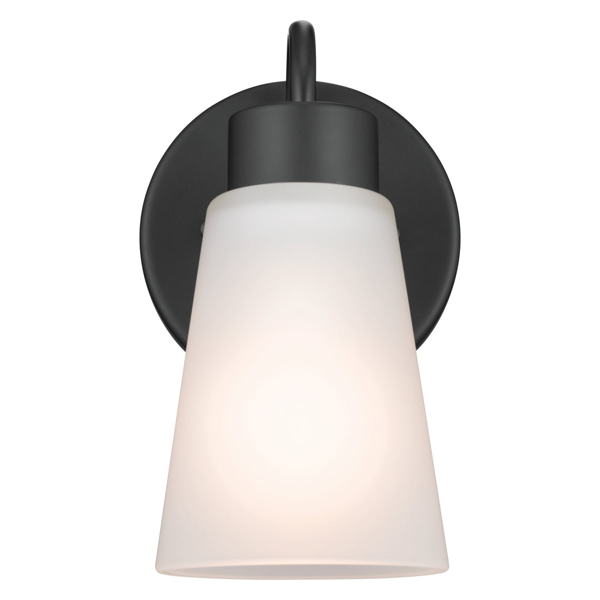 KICHLER 52445BK Erma Wall Sconce 1 Light - Black
